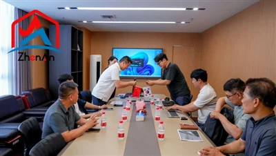 O quarteto coreano visita o Zhenan Group em 16 de julho de 2025.
