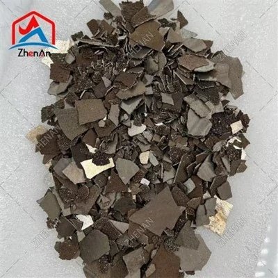 Floco 1–2mm do manganês da pureza Mn99.7 para fundição